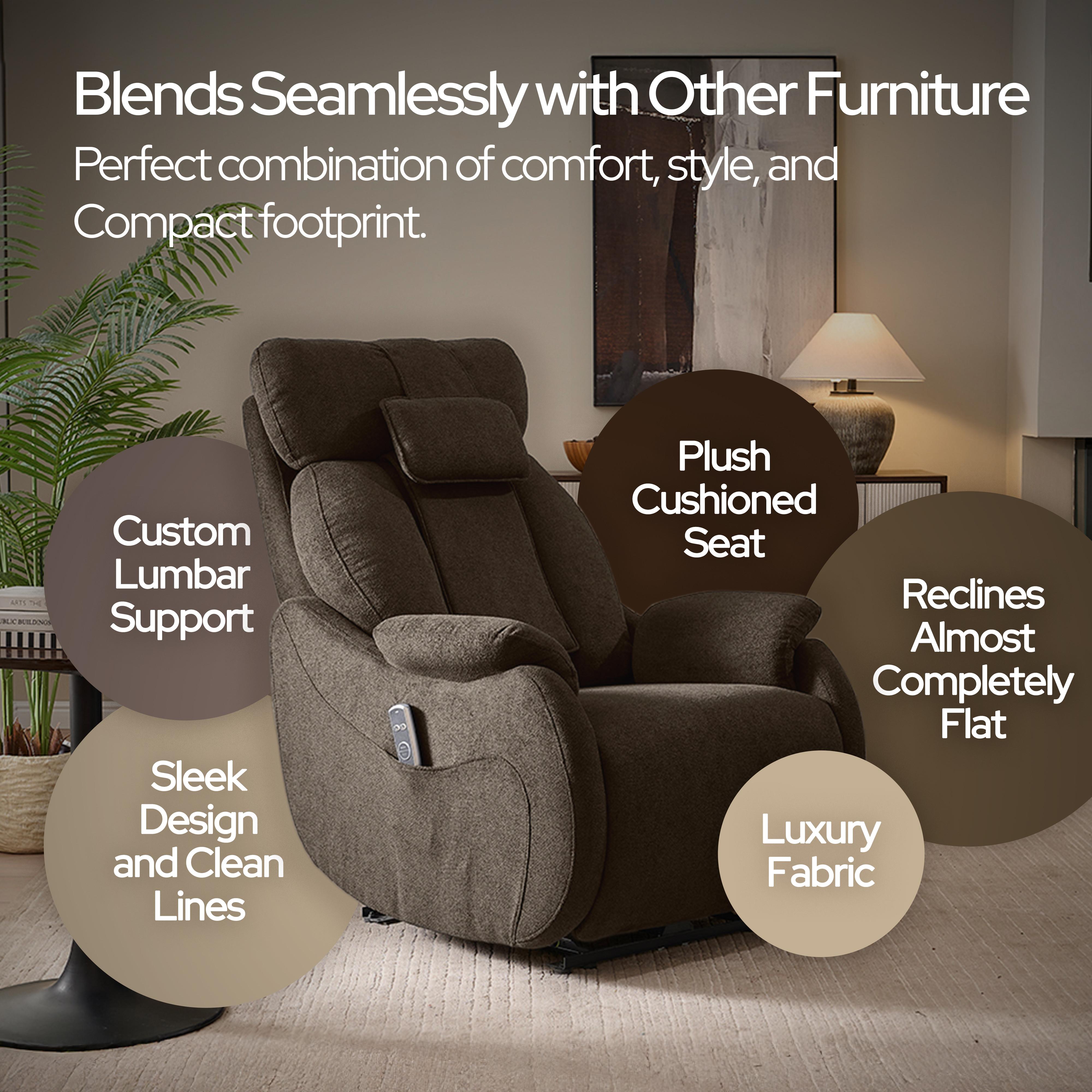 Rent to Own Living Essentials Maxwell Massage Power Recliner
