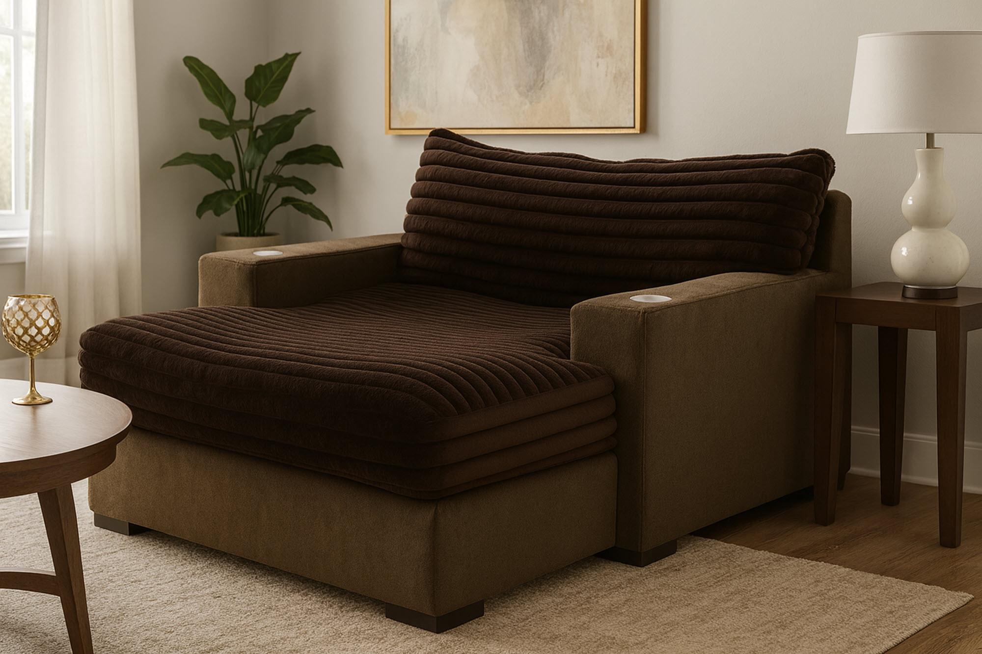 Rent to Own Woodhaven Mondo Java Oversized Lounger at Aaron's today!