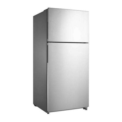 18.0 cu. ft. Energy Star Top Mount Refrigerator - Stainless Steel