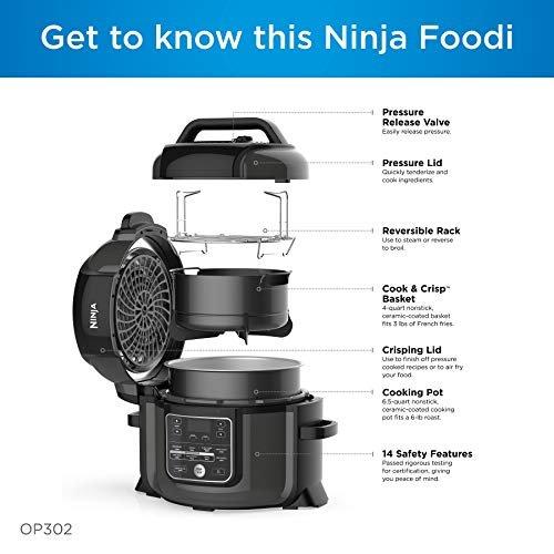 Ninja Foodi 7-in-1 Pressure, Slow Cooker, Air Fryer and More, with 5-Quart  Capac
