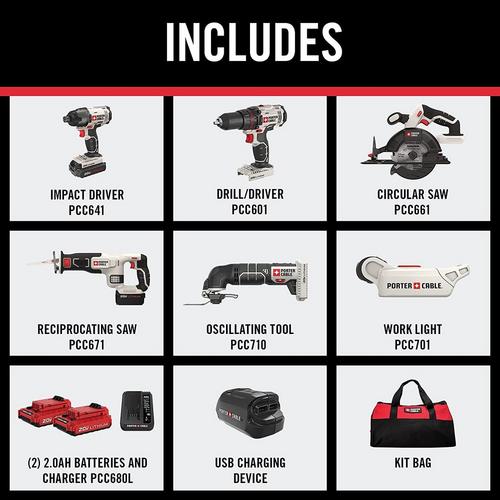 Rent To Own Porter Cable 6 Piece Porter Cable v Max Cordless Tool Combo Kit At ron S Today