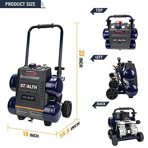 Stealth 3 Gal. 150 PSI 2 Portable Electric Air Compressor 