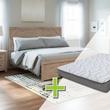 Cross Sell Image Alt - Queen Senniberg Bed w/8" Mattress, Dresser, Mirror, Nightstand