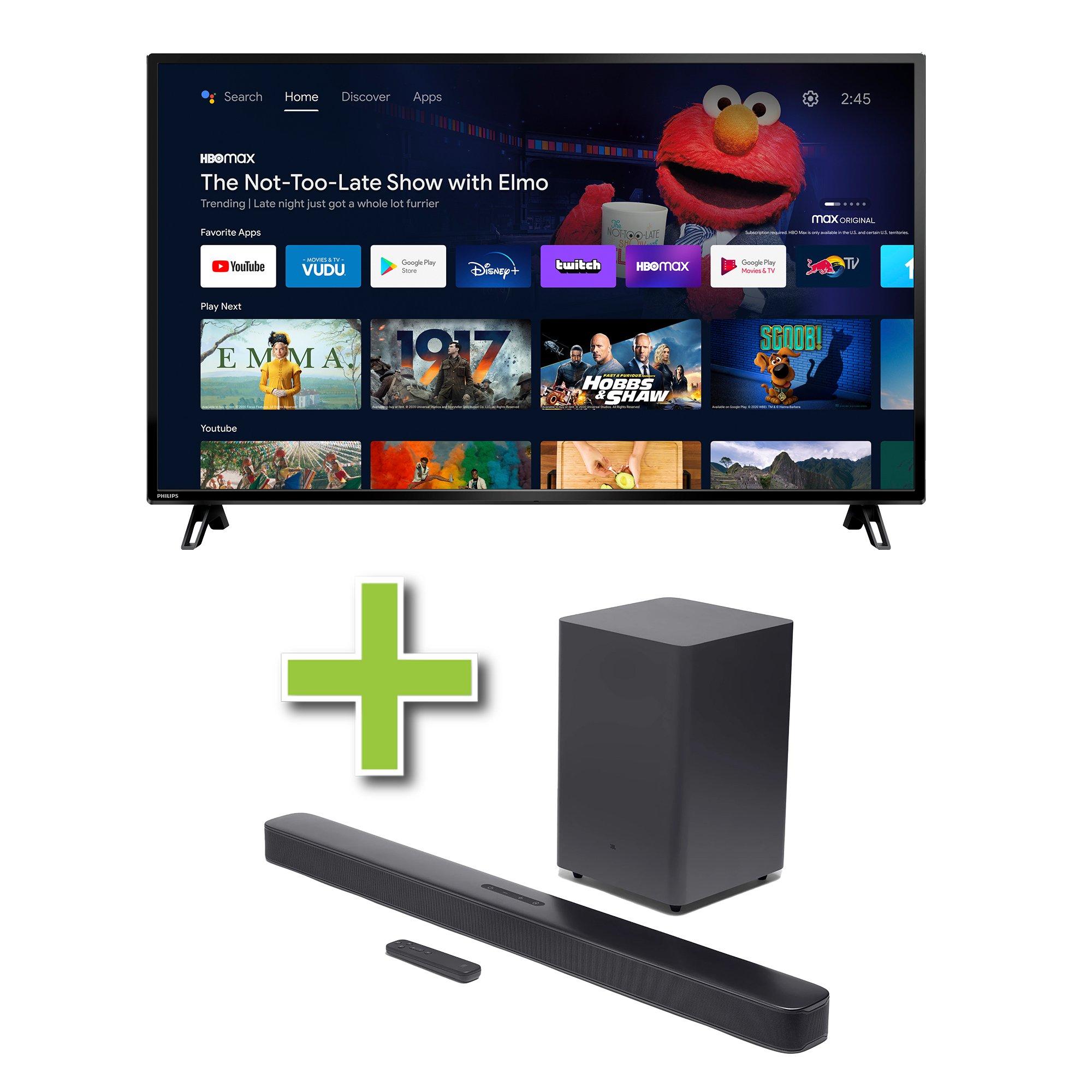 to Own Philips Philips 4K HD Smart TV & JBL 2.1 ch Soundbar at Aaron's