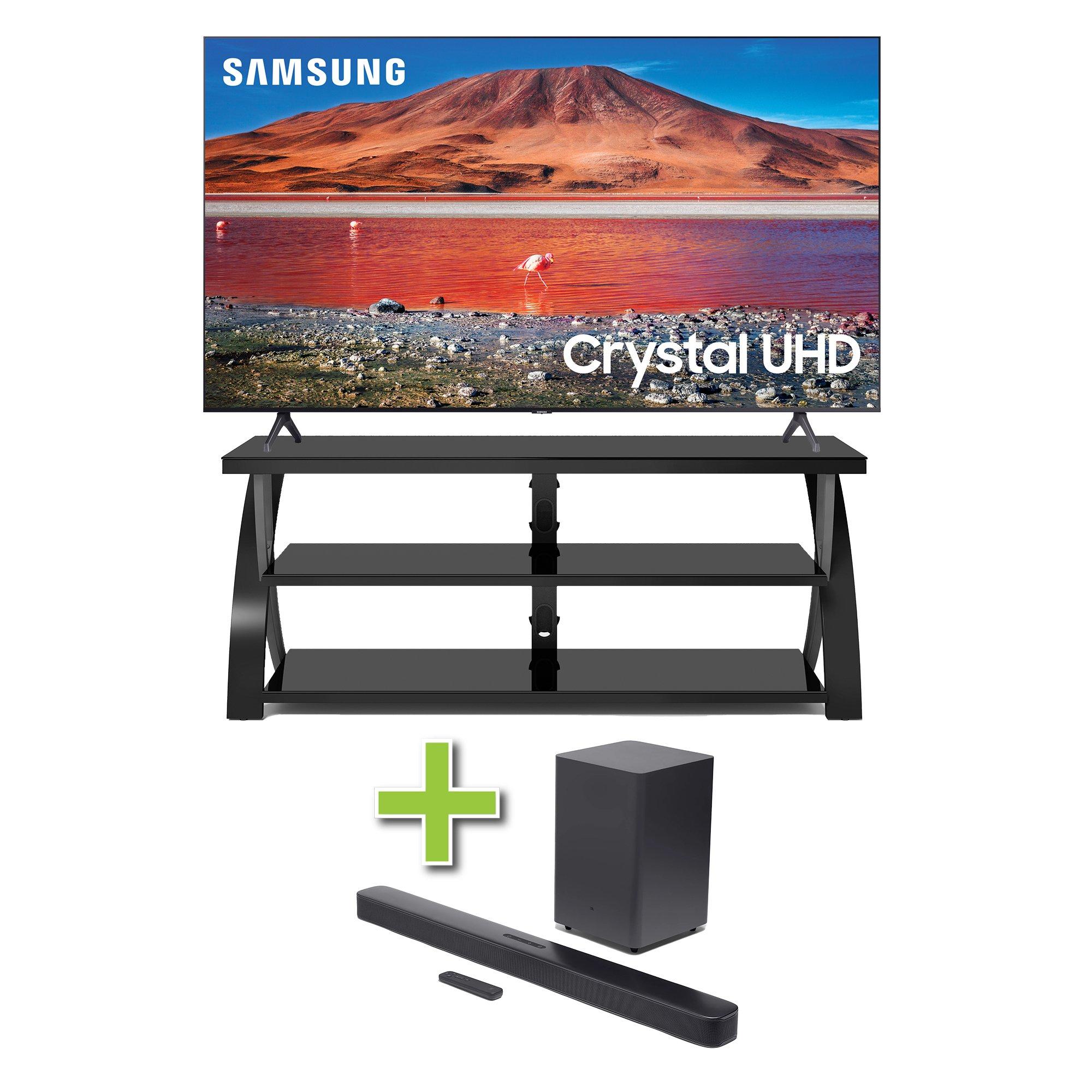 Rent to Own Samsung Samsung TV w/ Soundbar & TV Stand at Aaron's today!