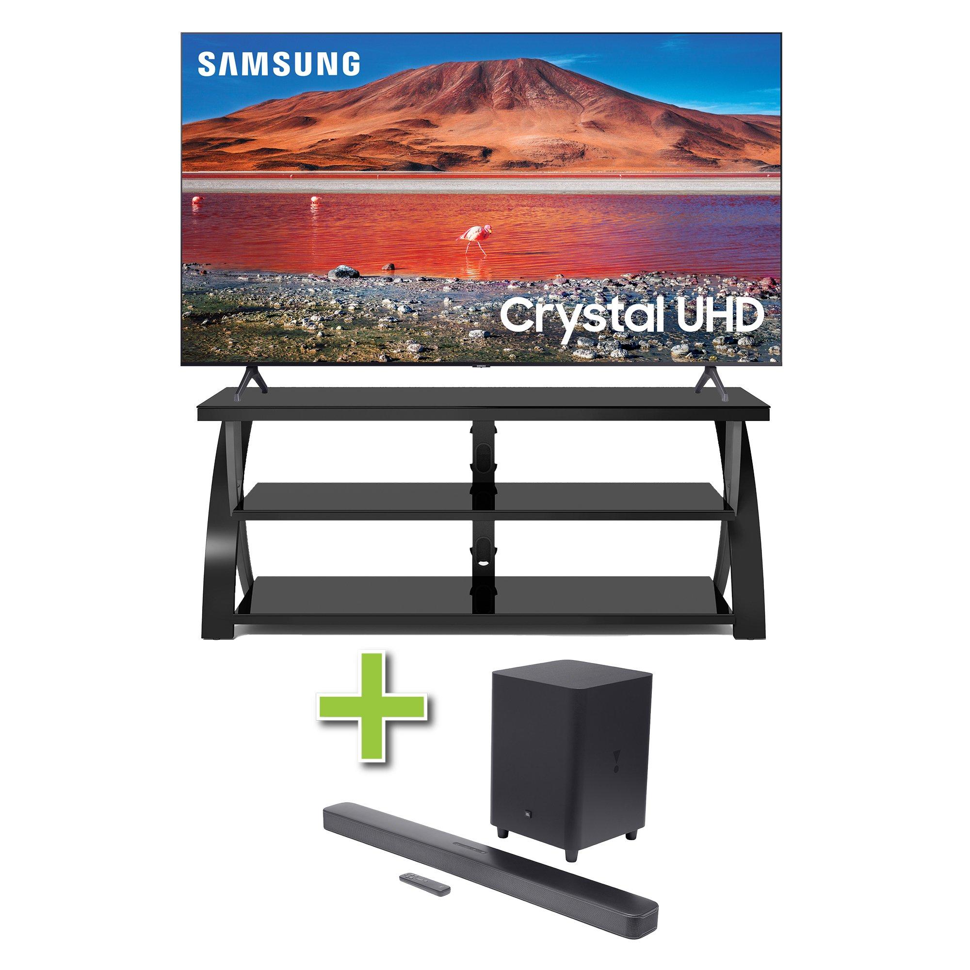 Rent to Own Samsung 55 Samsung TV w Soundbar TV Stand at Aaron s today