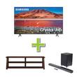 Cross Sell Image Alt - 75" Samsung TV w/ Soundbar & TV Stand