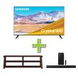 Cross Sell Image Alt - 75" Samsung TV w/ Soundbar & TV Stand