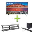 Cross Sell Image Alt - 82" Samsung TV w/ Soundbar & TV Stand