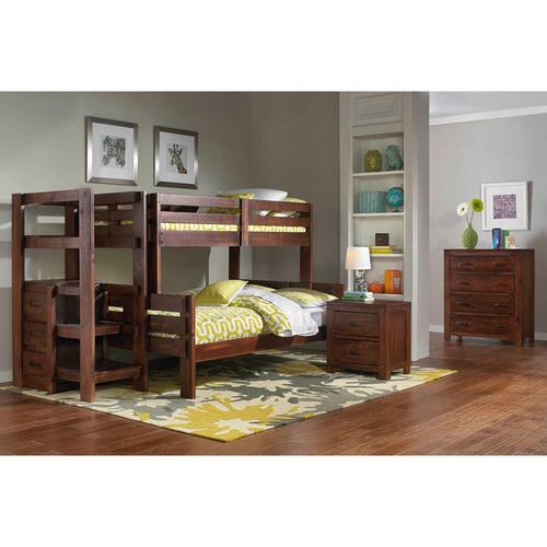 Rent To Own Oak Furniture West 7 Piece Twin Full Storage Bunk Bed At Aaron S Today
