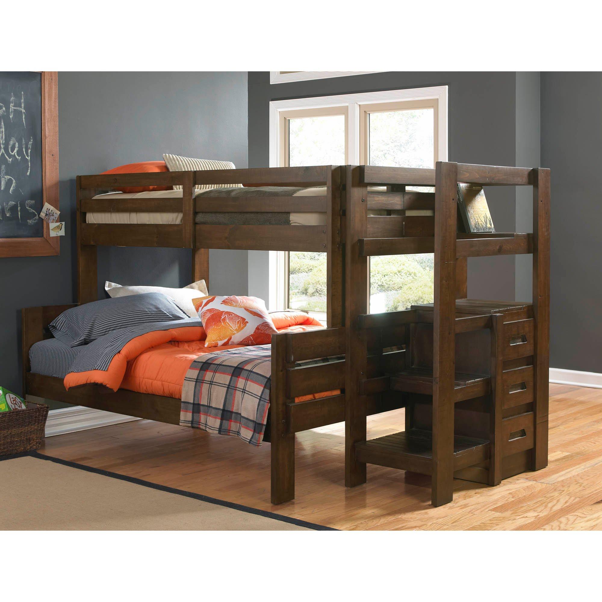 7 Piece Twin Full Storage Bunk Bed, Bunk Beds No Credit Check