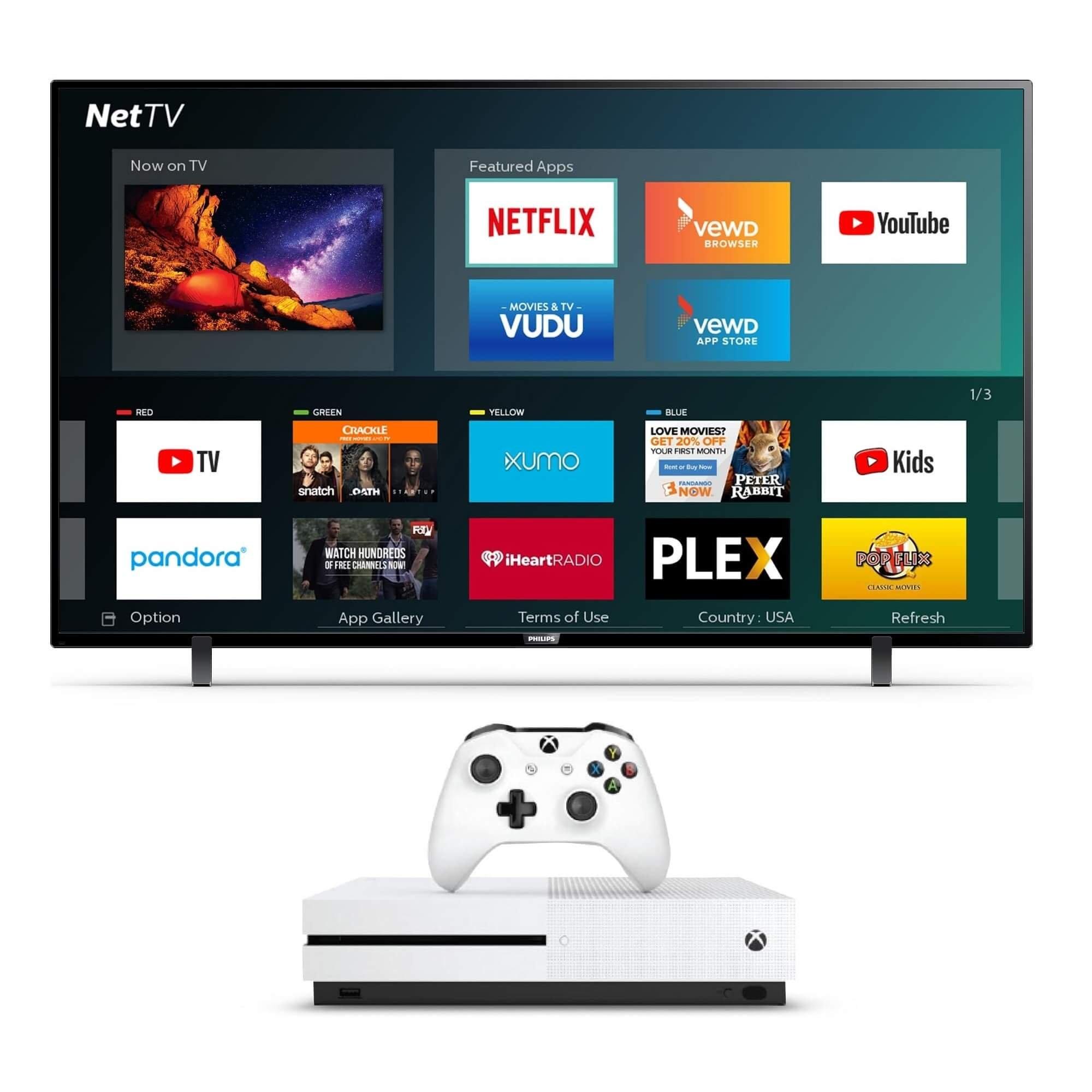 Rent To Own Philips 50 Class Smart 4k Uhd Tv 1tb Xbox One S Bundle At ron S Today