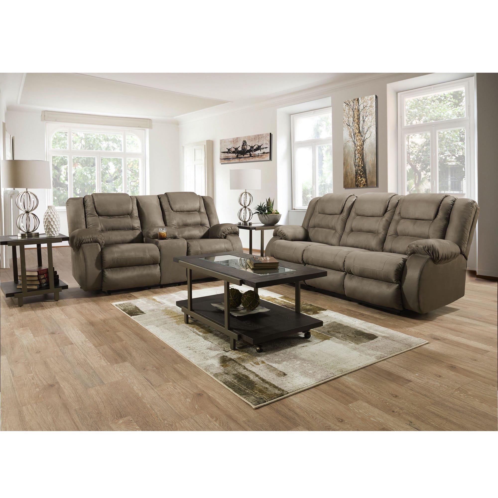 Rent To Own Ashley 7 Piece Sheridan Reclining Living Room
