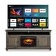 Cross Sell Image Alt - 75" Class Smart 4K UHD TV & 72" Fireplace TV Console Bundle