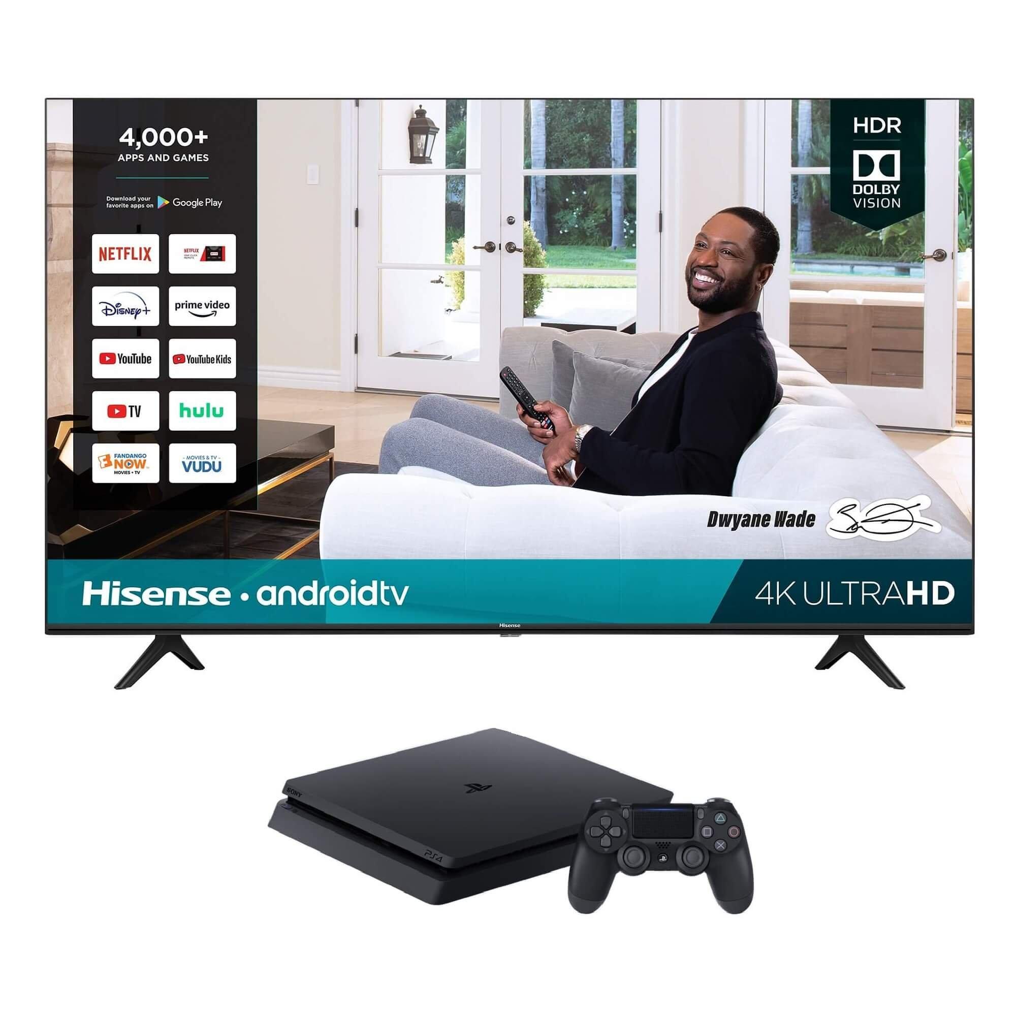 Rent To Own Hisense 55 Class 4k Uhd Smart Tv Playstation 4 With 2 Bonus Games Bundle At ron S Today