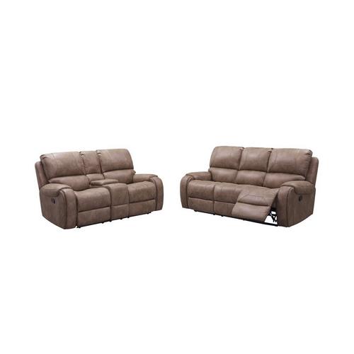 To Own Abbyson Living 2 Piece Houston Recliner Sofa Loveseat Camel At