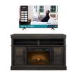 Cross Sell Image Alt - 43" Class 4K UHD Smart TV & 54" Fireplace TV Stand Bundle