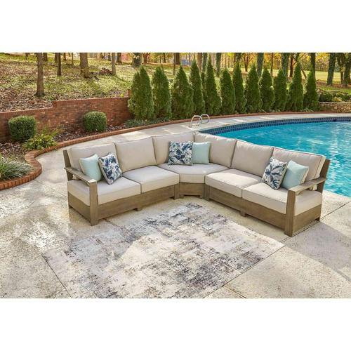 Rent To Own Ashley 3 Piece Silo Point Patio Sectional At Aaron S Today