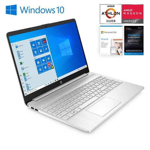 15" Laptop 4 GB Athlon Silver w/ Total Defense Internet Security v11 & Microsoft 365- Personal Edition