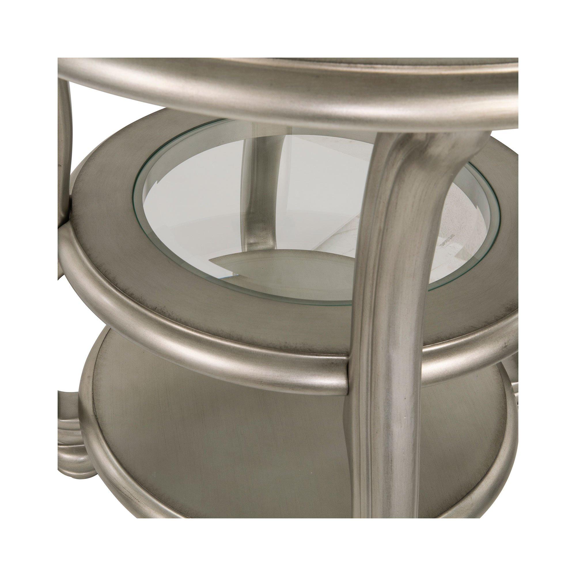 Silver Coralayne Coffee Table Set Rent To Own Ashley 3-Piece