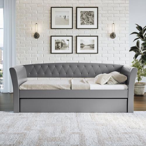 Patrick Faux Leather Twin Day Bed