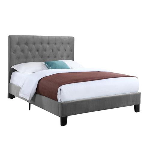 Amelia Full Upholstered Bed w/ Encore II Plush Pillow Top Mattress 9" Foundation & Protectors