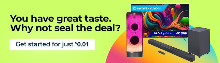 Start today for just $0.01