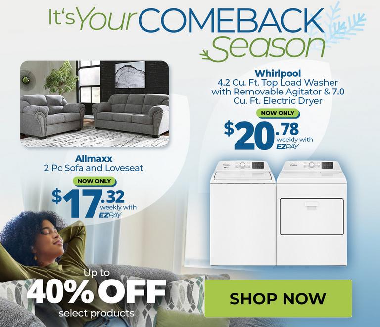 Up to 40% Off Select Products. January 1 - 28.