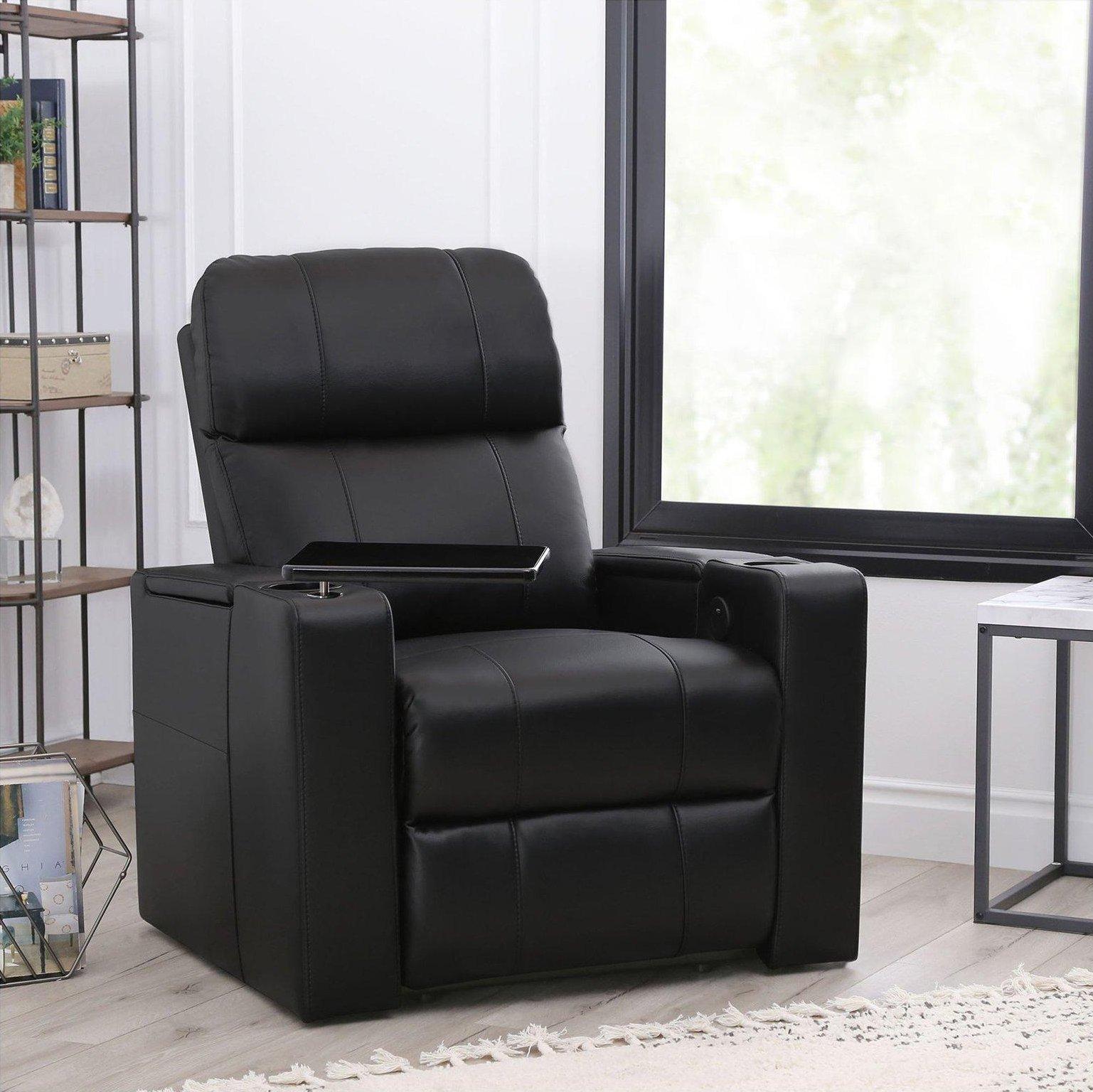 Rider Power Faux Leather Theater Chair
