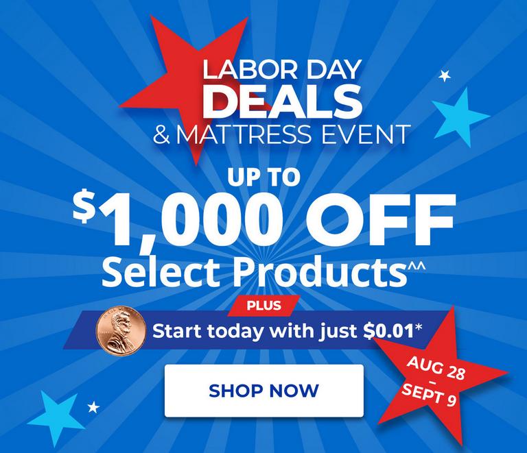 Labor Day Deals & Mattress Event at Aaron's.