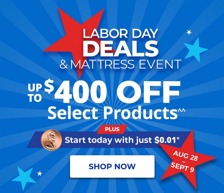 Labor Day Deals & Mattress Event at Aaron's.