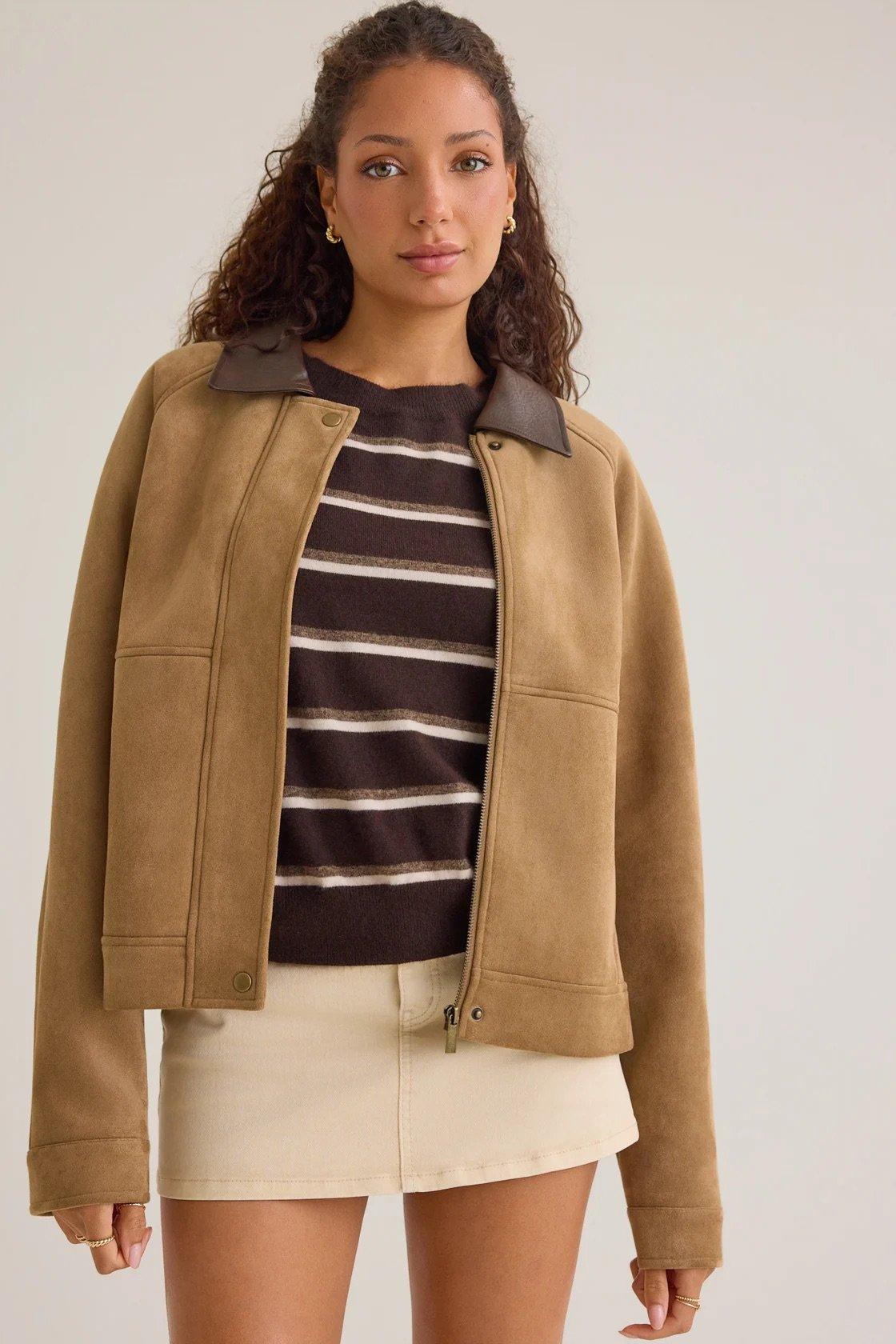 suede barn jacket