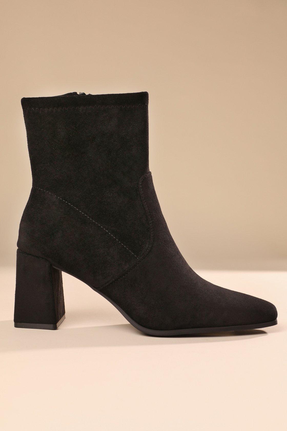 black ankle boots