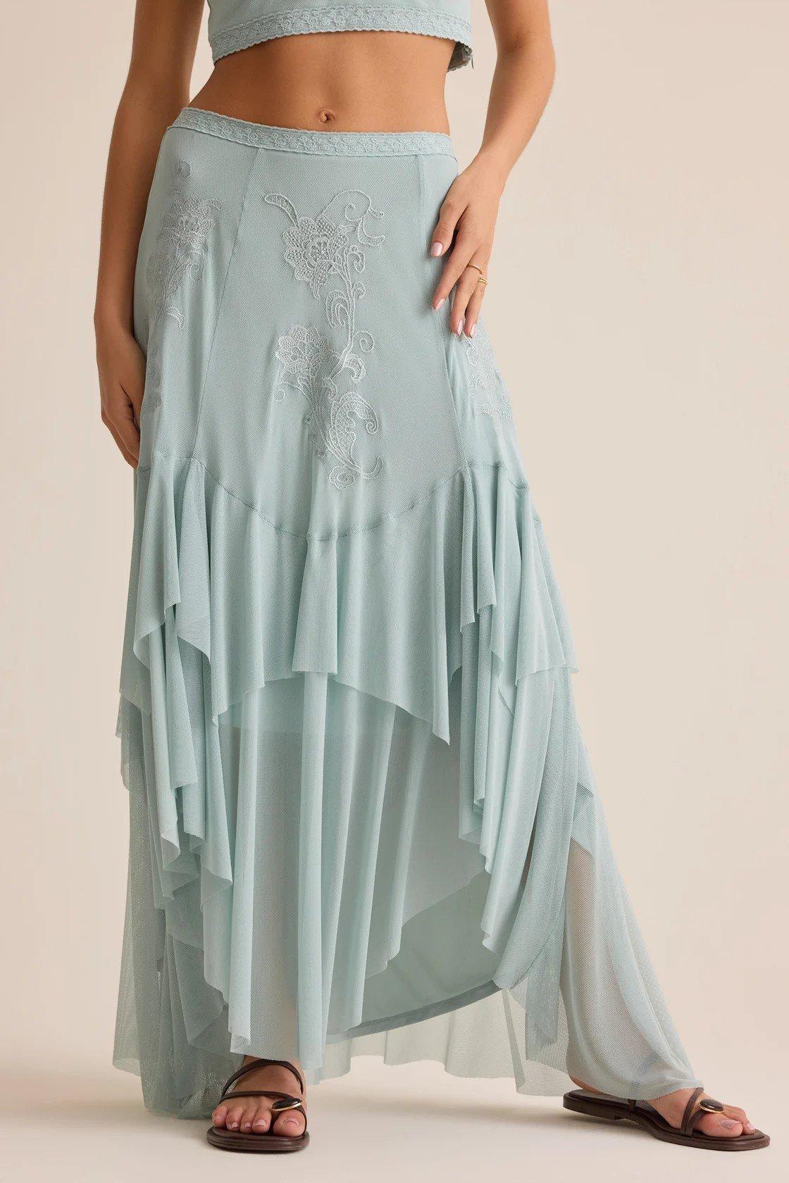 Maxi asymmetrical skirt