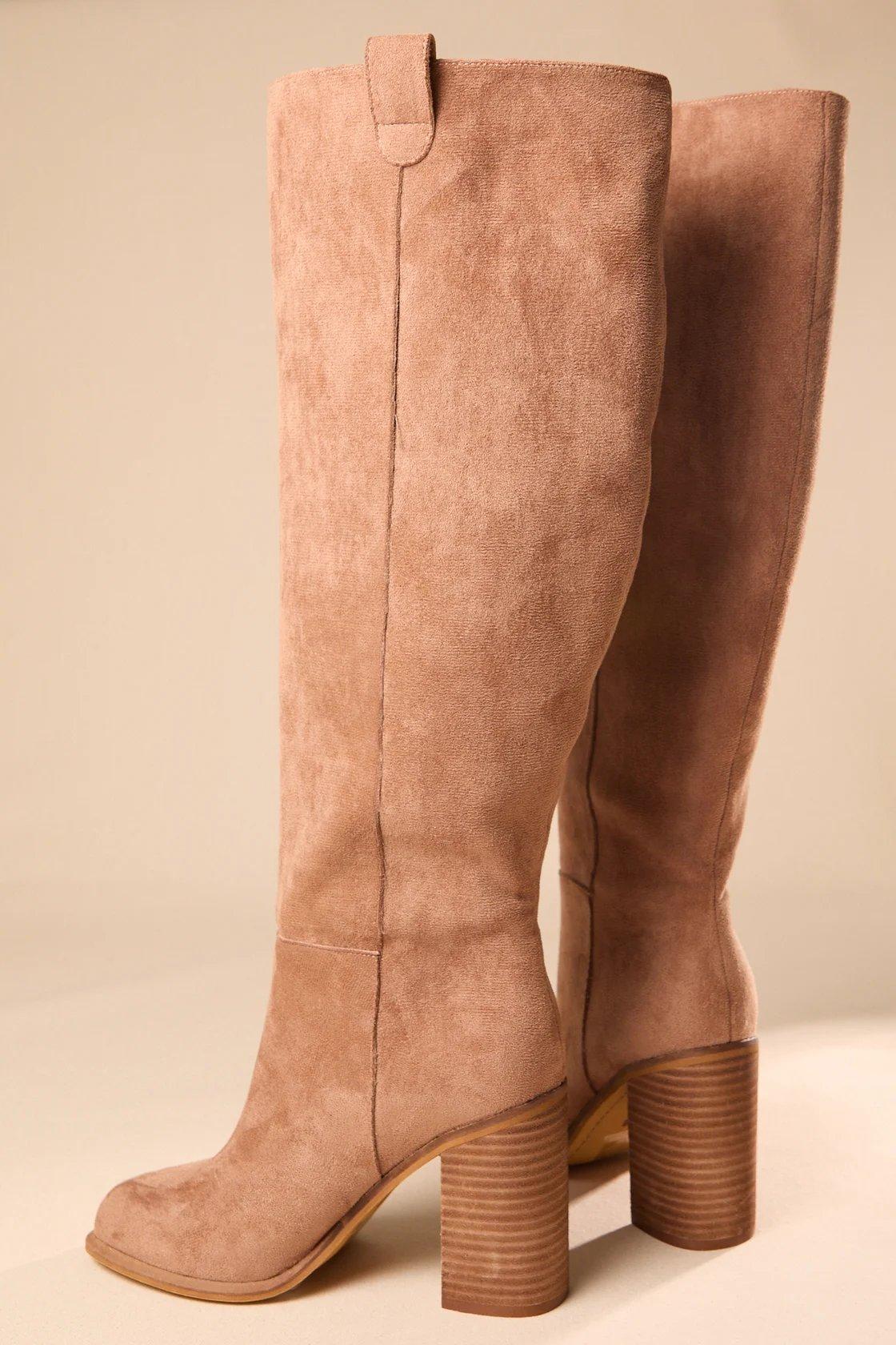 brown suede boots