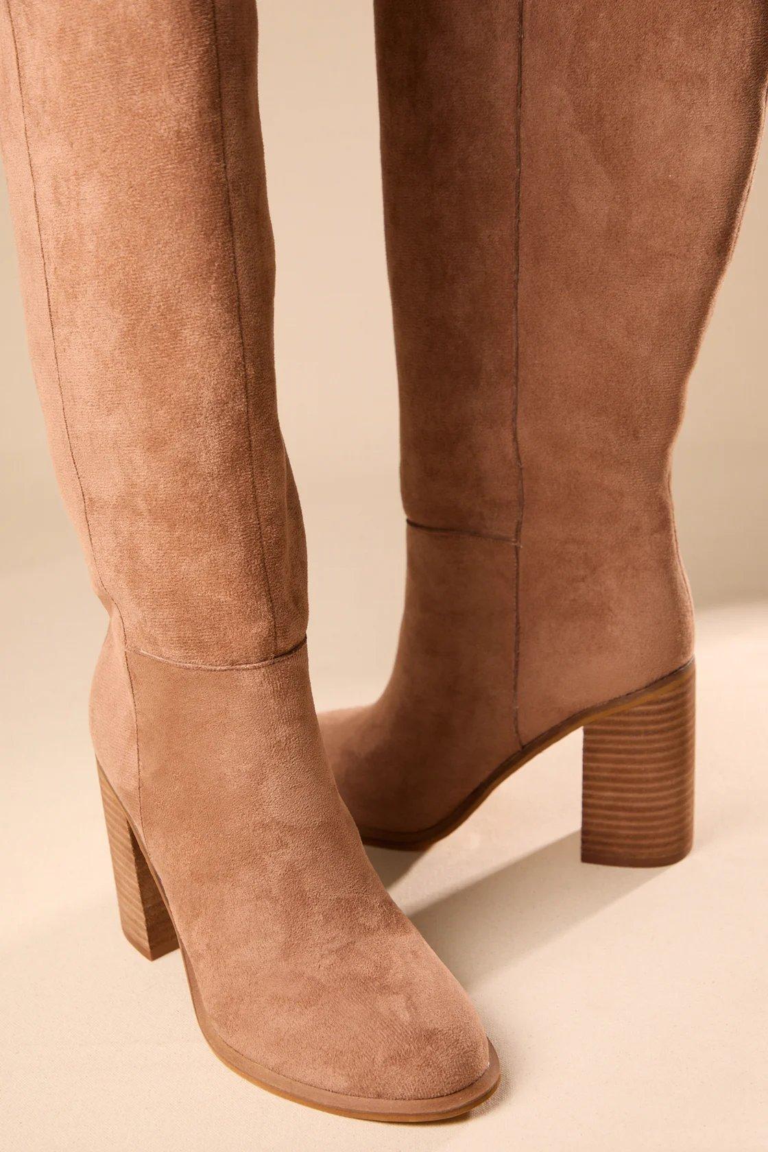 brown suede boots
