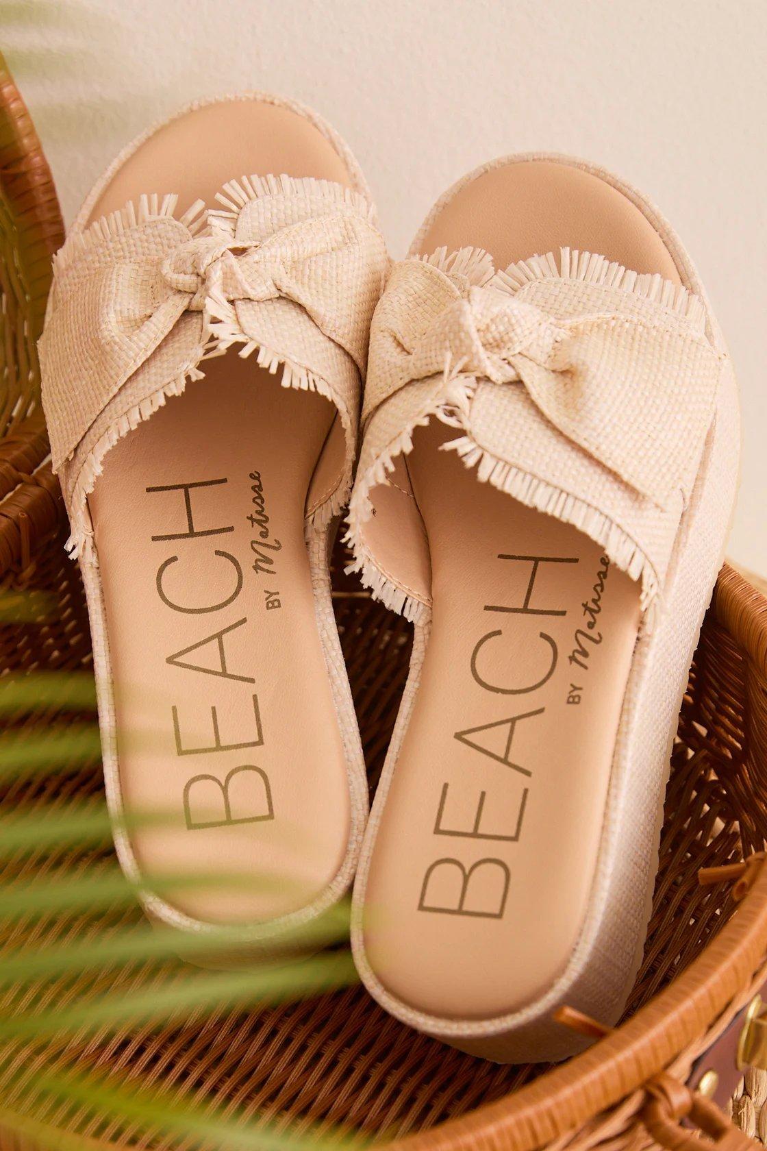 light tan sandals