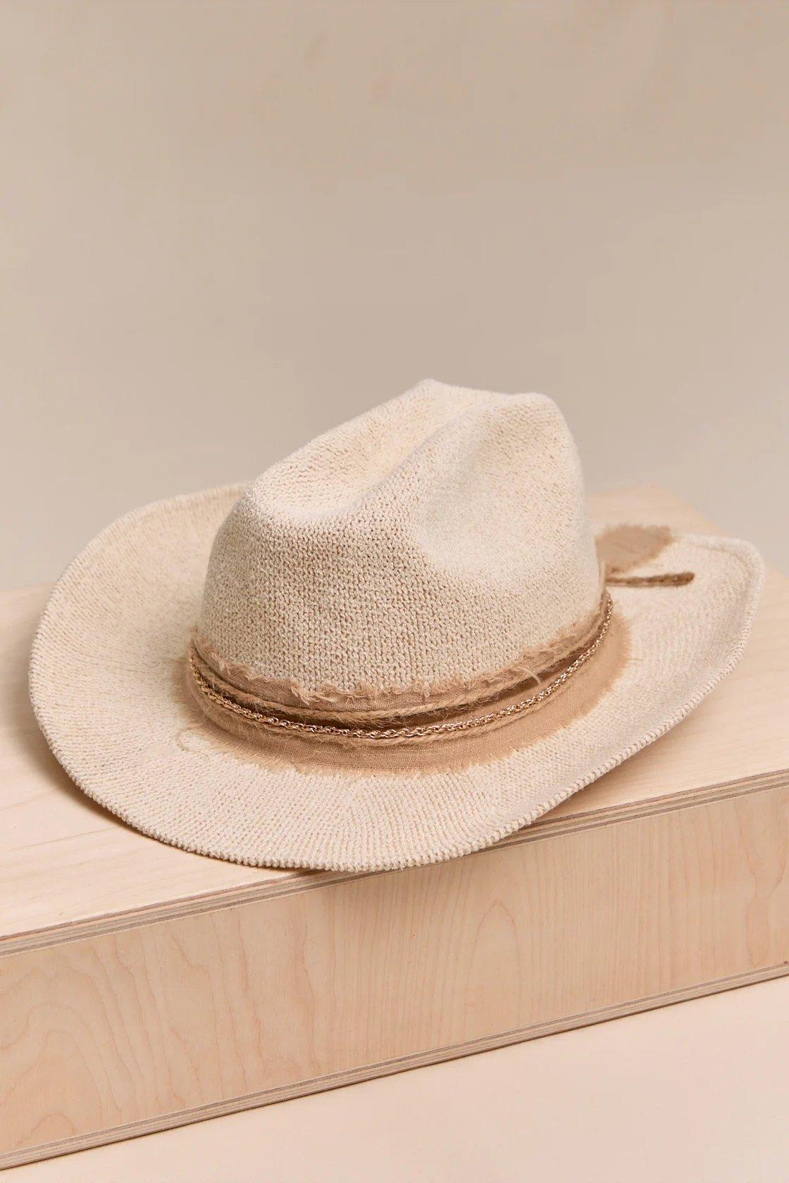 light tan western hat