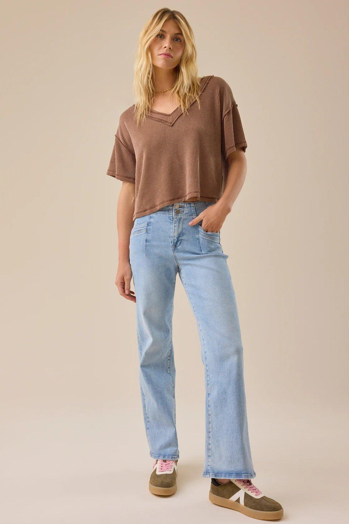 light wash blue jeans
