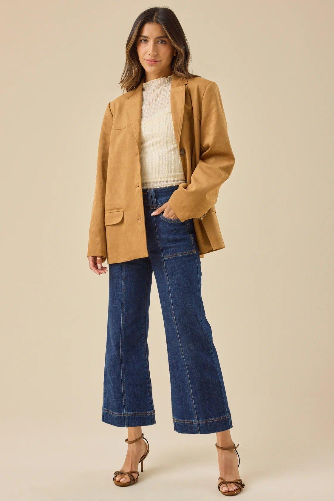 wide leg cropped jeans