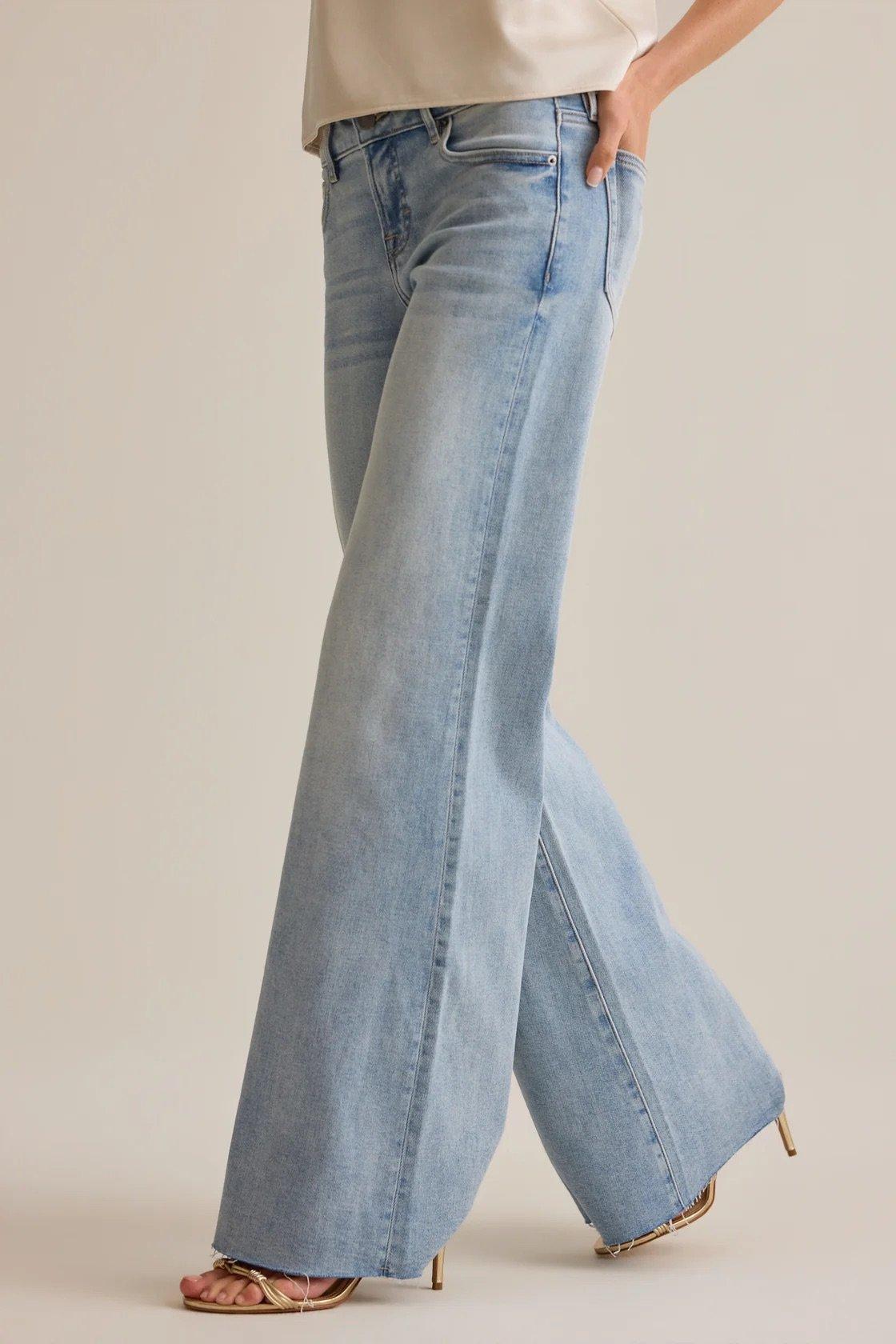 low rise flare jeans