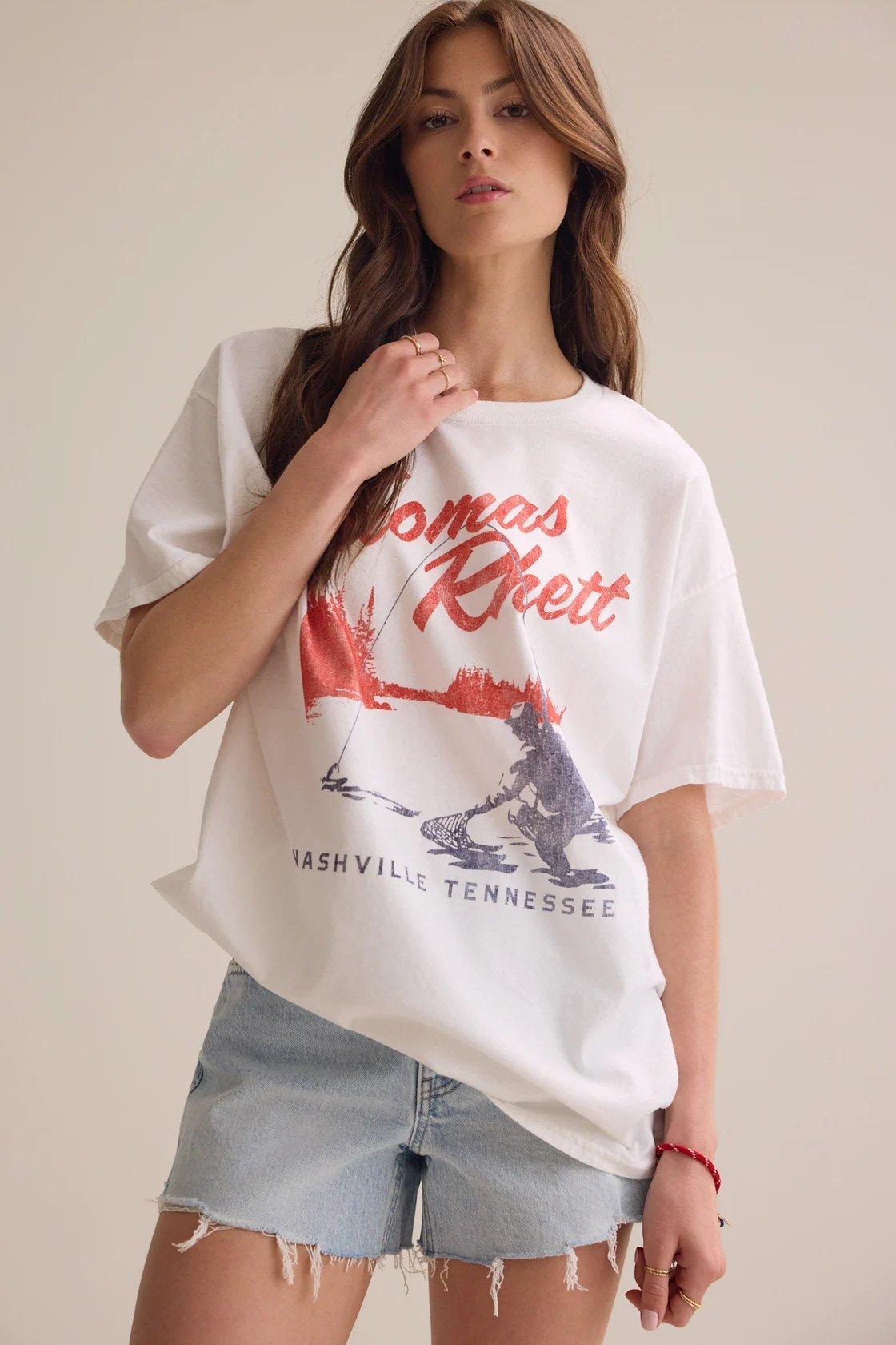 white thomas rhett graphic tee