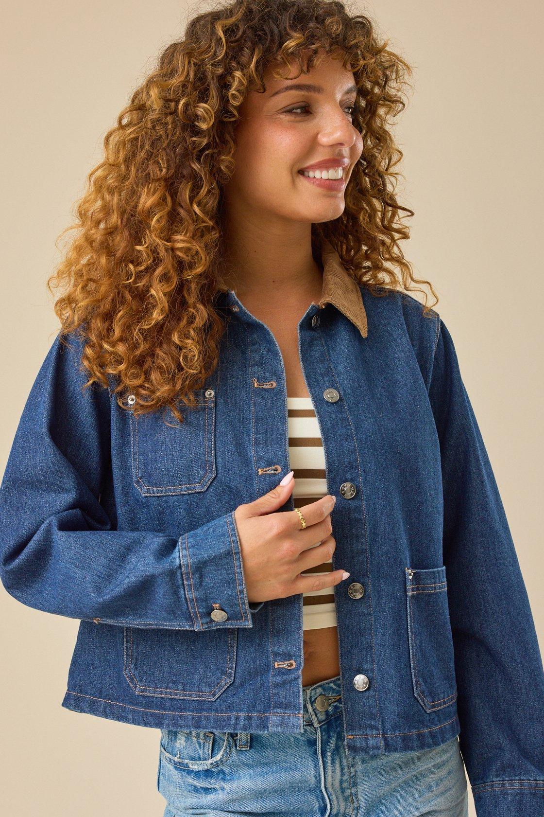 Annaliese Corduroy Denim Jacket