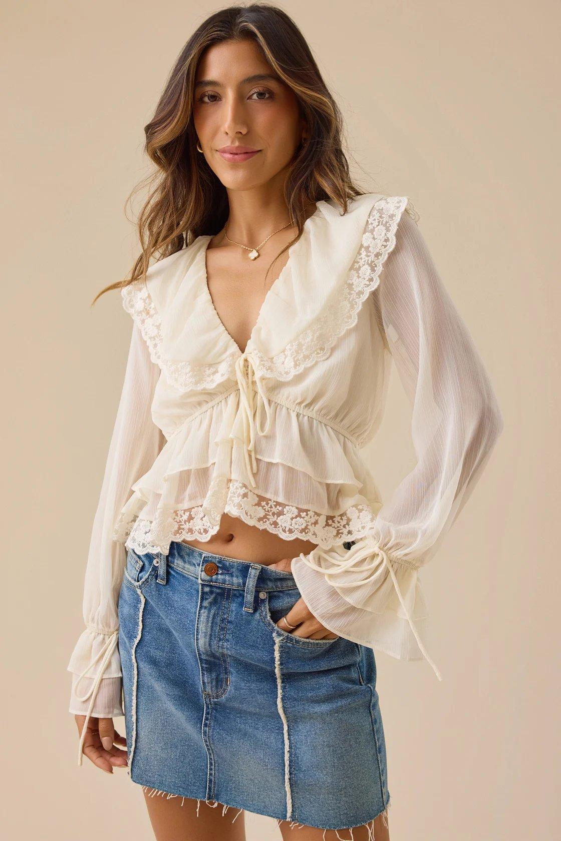 medium wash denim mini skirt