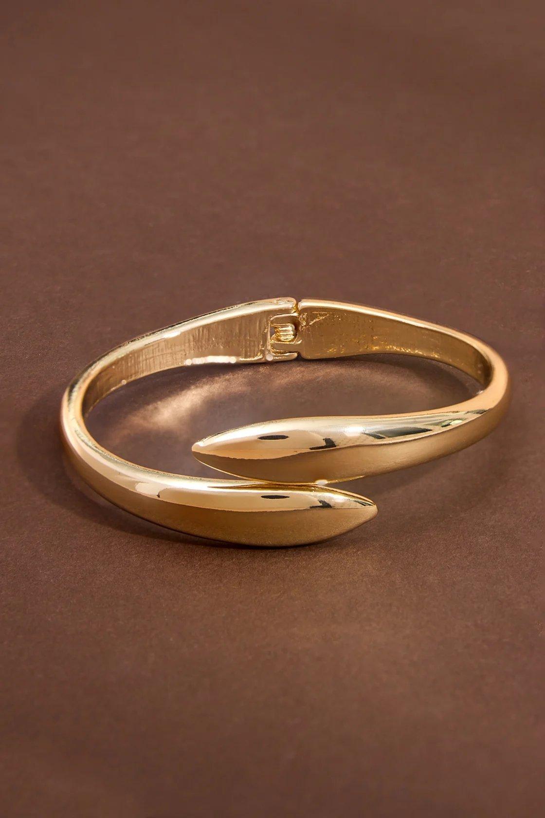 gold double layer bangle