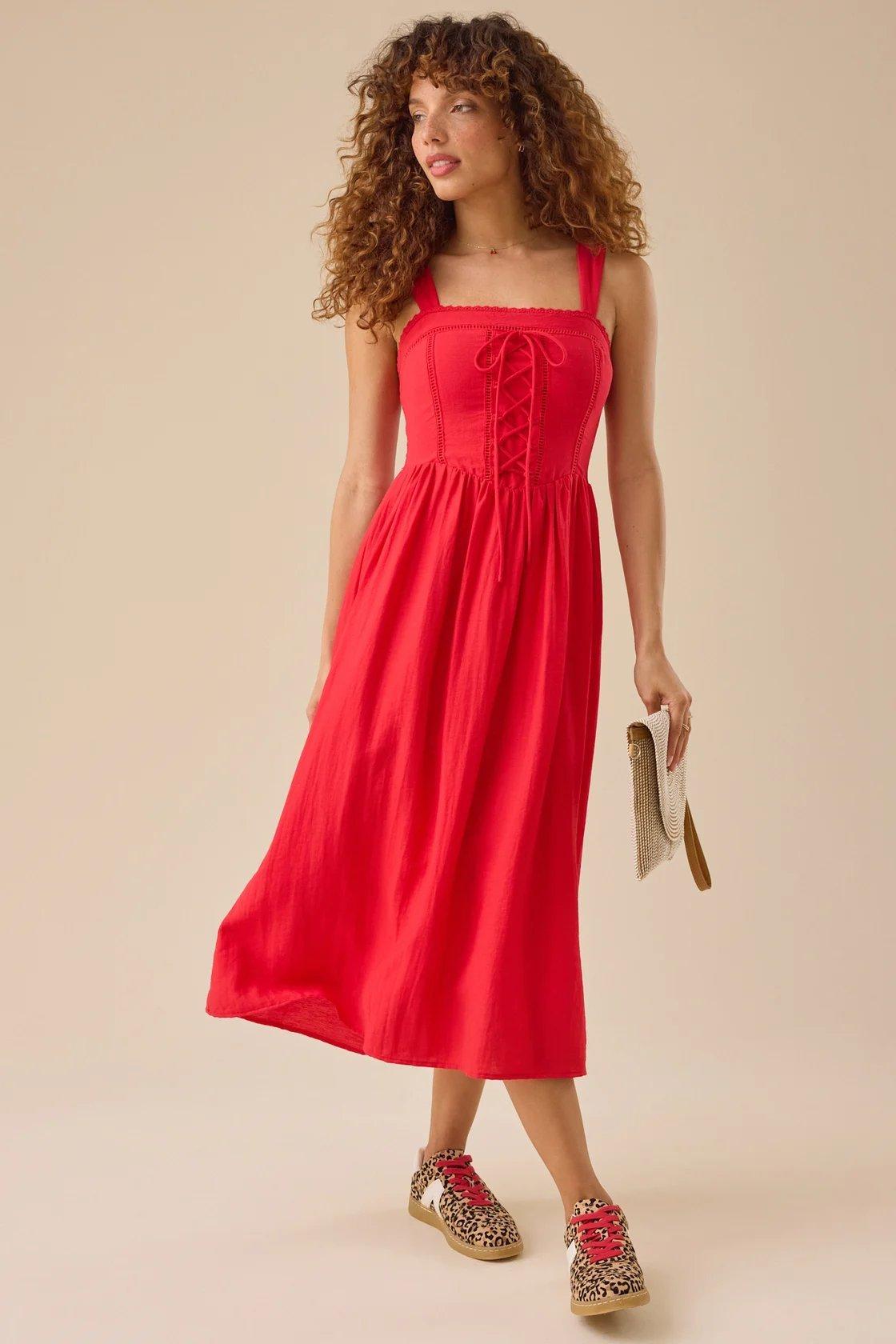 white ruffle maxi dress