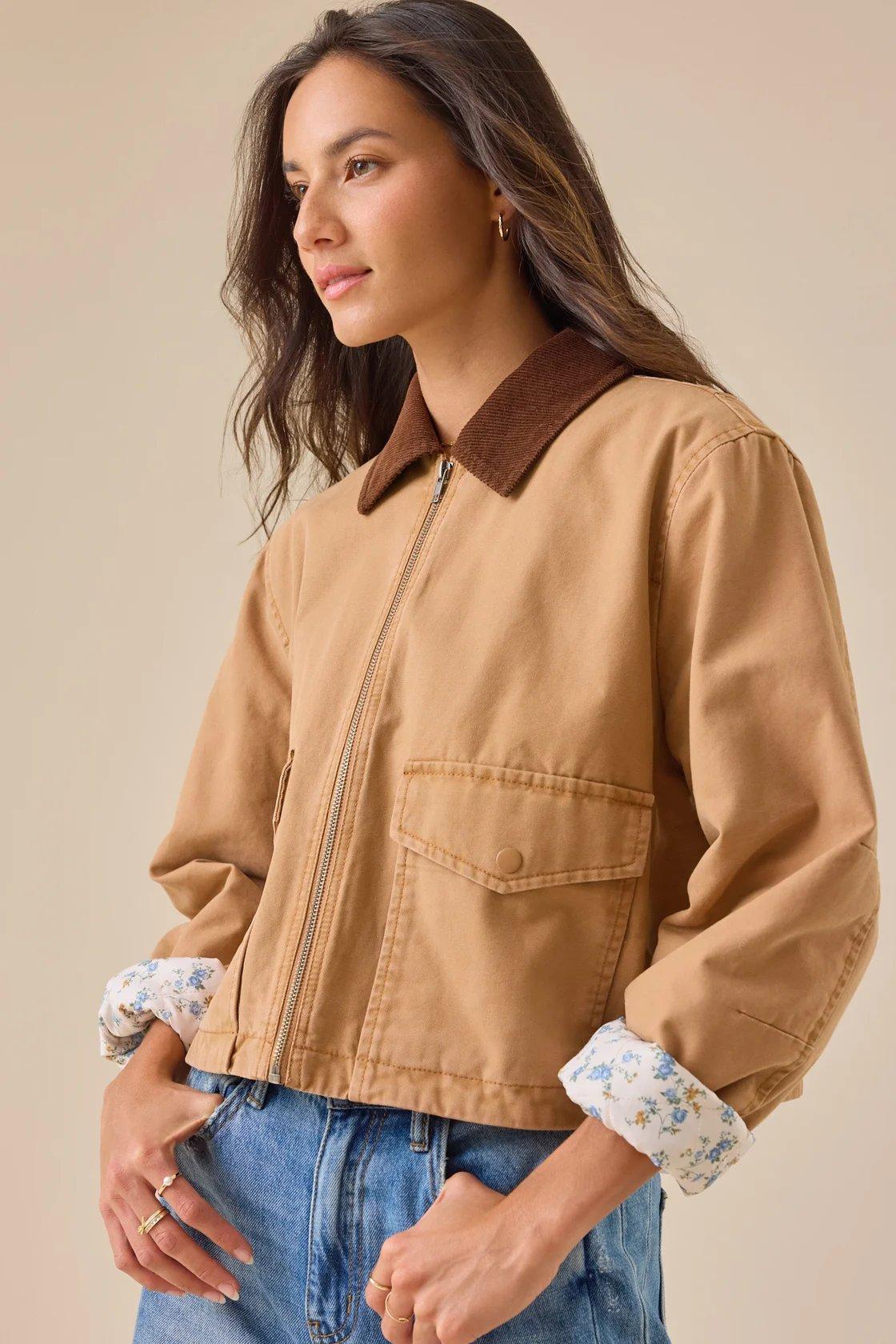 tan barn jacket