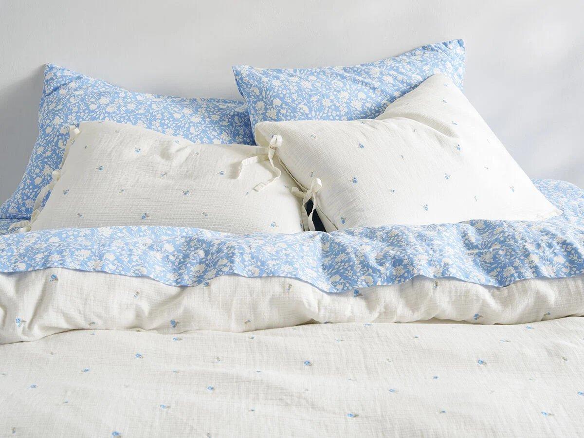 blue and white floral duvet cover
