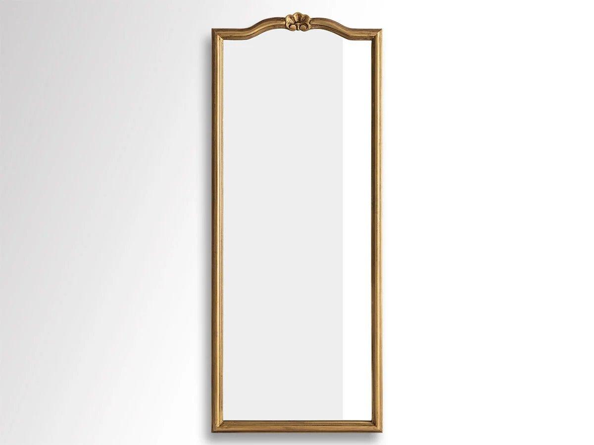 Golden gilded wood mirror