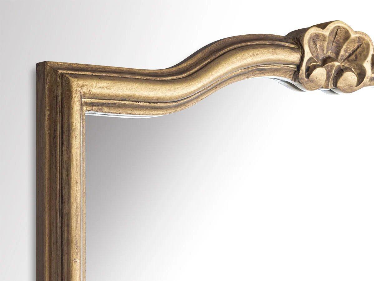 golden gilded wood mirror